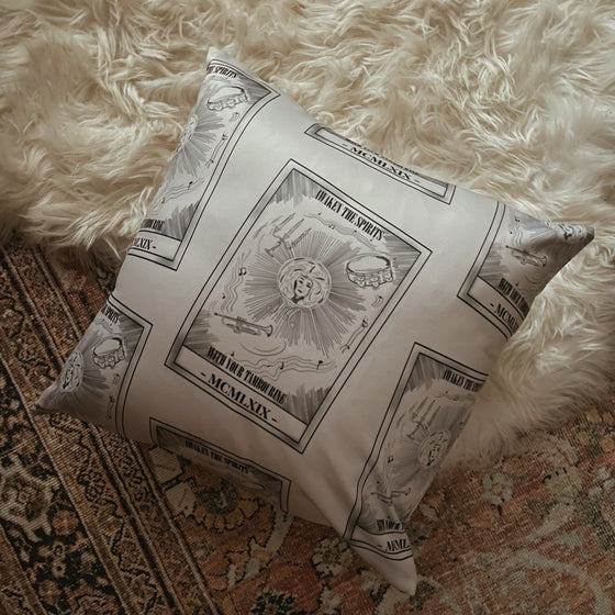 AWAKEN THE SPIRITS TAROT CARD -- THROW PILLOW